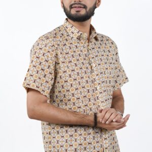 Half sleeve Cotton Printed Shirt